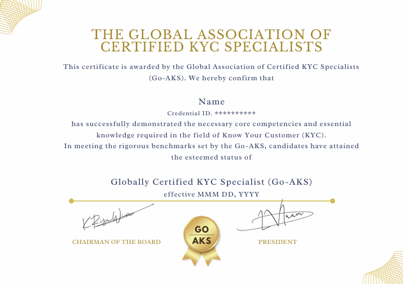 GO-AKS Certification